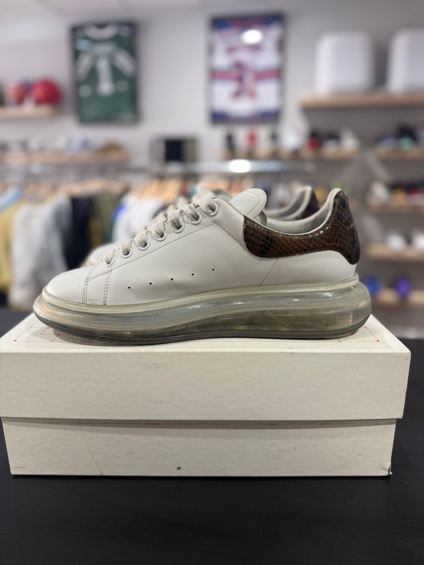 Alexander McQueen Oversized Snakeskin Sneaker