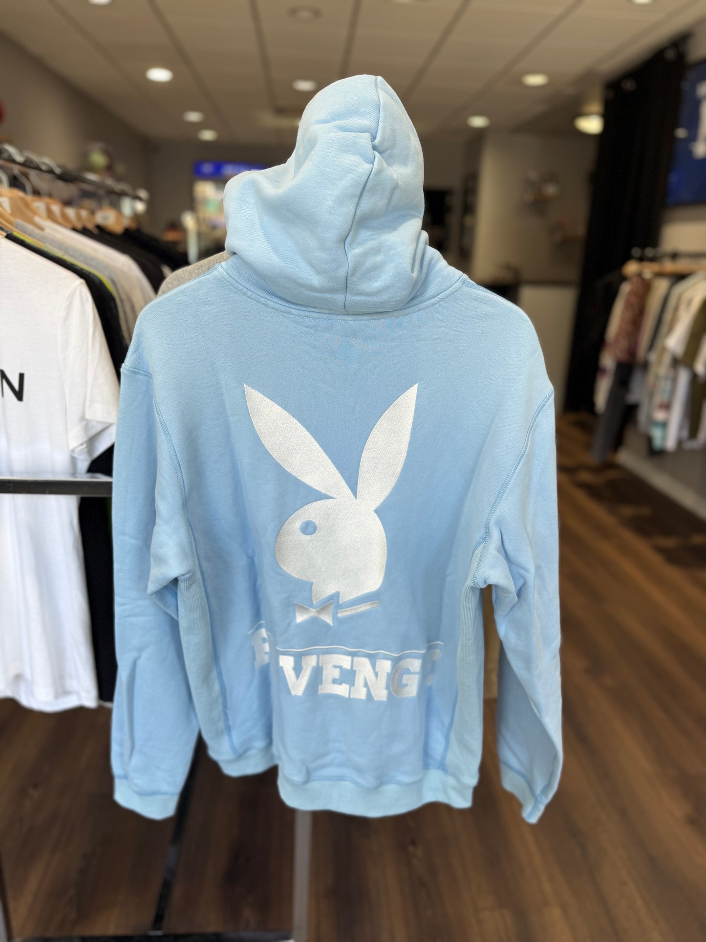 Revenge Playboy Hoodie Blue