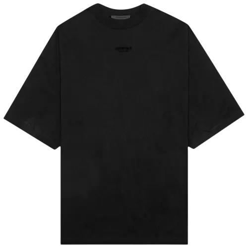 Essentials Small Logo Tee Jet Black