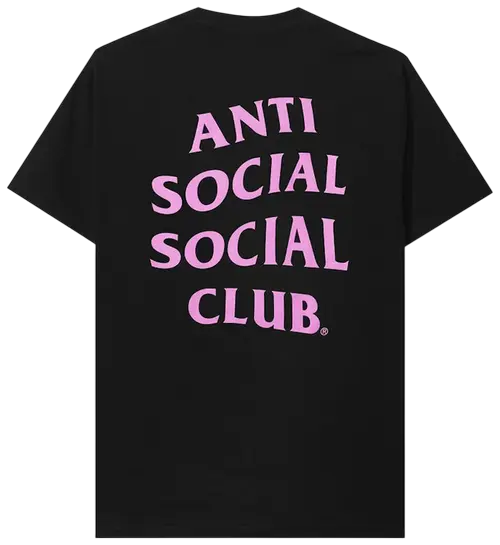 Anti Social Social Club Read Receipts Tee Black