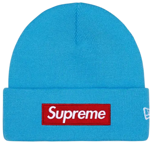 Supreme Box Logo Beanie Cyan (FW25)