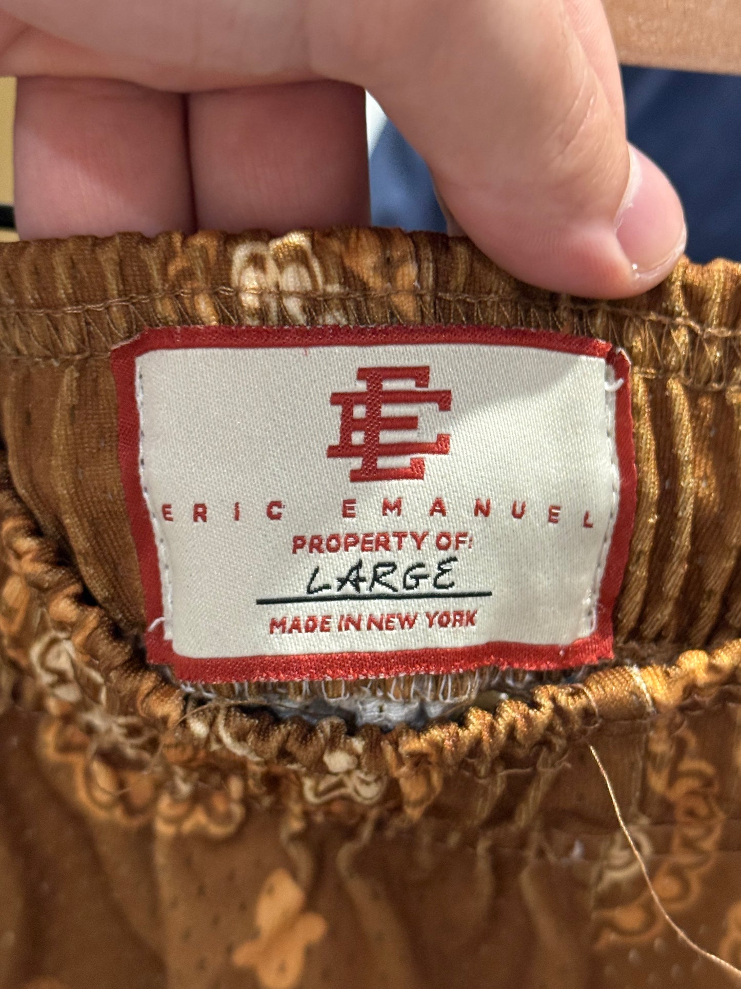 Eric Emanuel EE Paisley Brown Shorts