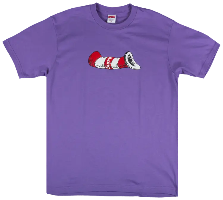 Supreme Cat in the Hat Tee Purple