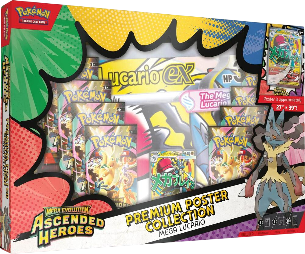 Pokémon TCG: Ascended Heroes – Premium Poster Collection Mega Lucario