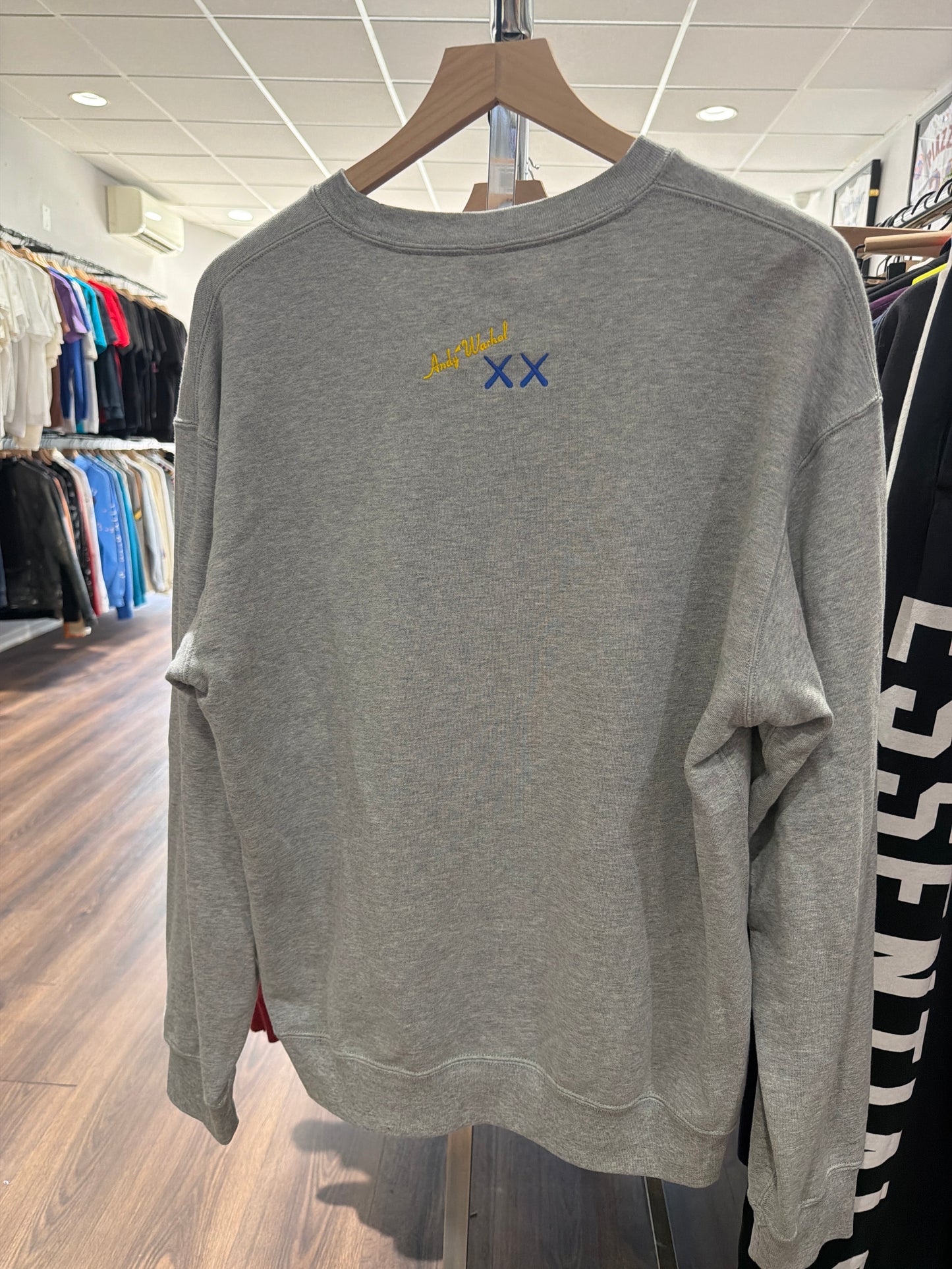 Kaws X Uniqlo Warhol Sweatshirt Grey