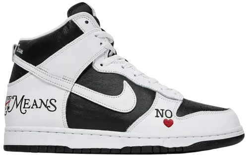 SB Dunk High Supreme By Any Means - Black