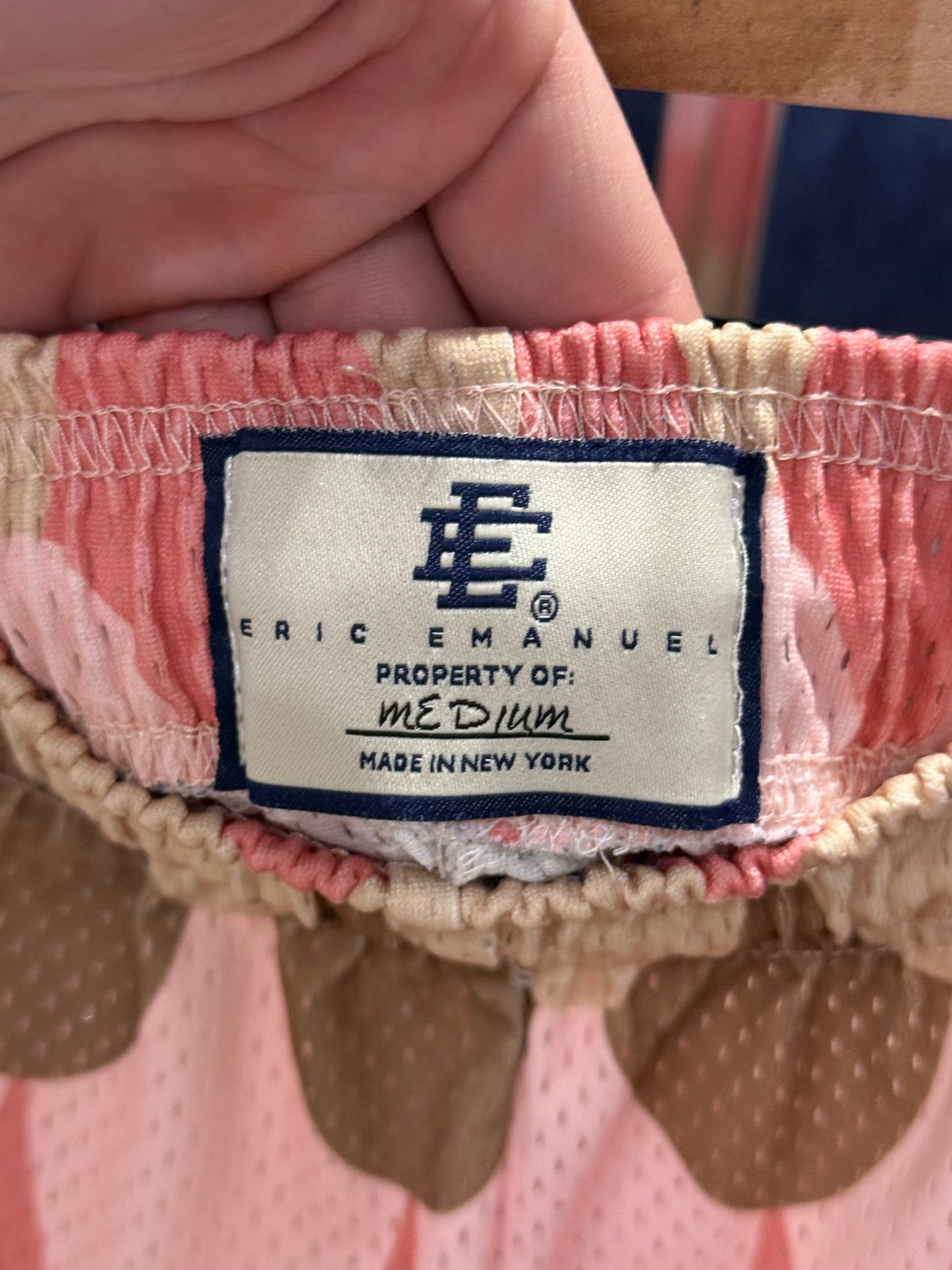 Eric Emanuel EE Basic Short Pink Brown Fish Scale Scallop Print