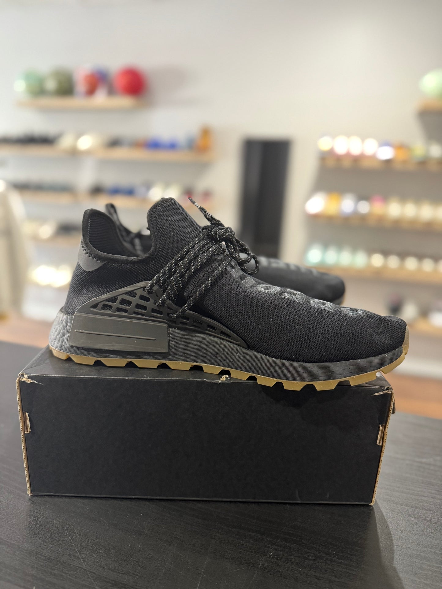 Now Is Her Time Black NMD Hu Trail Pharrell (Used)