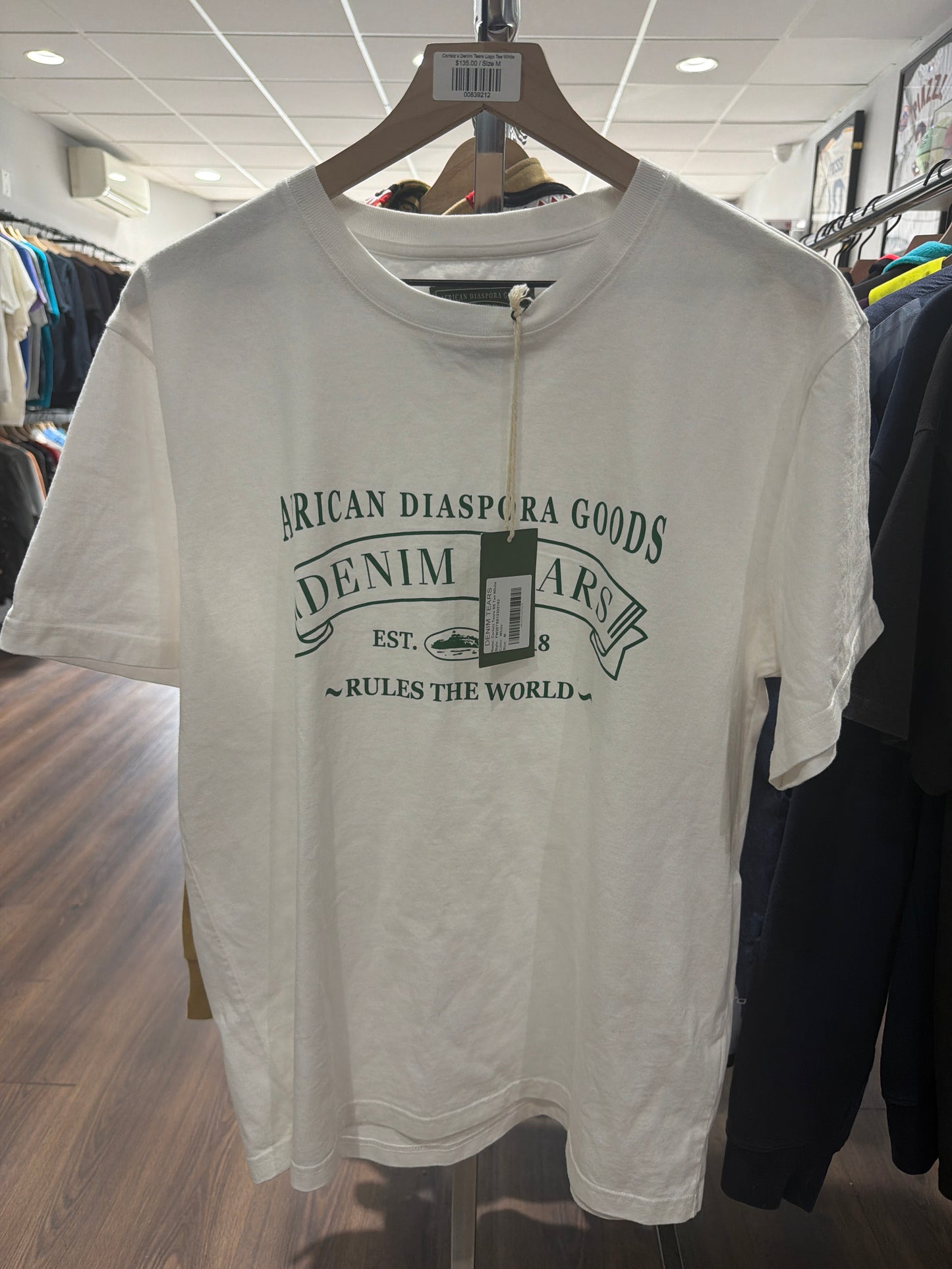 Corteiz x Denim Tears Logo Tee White