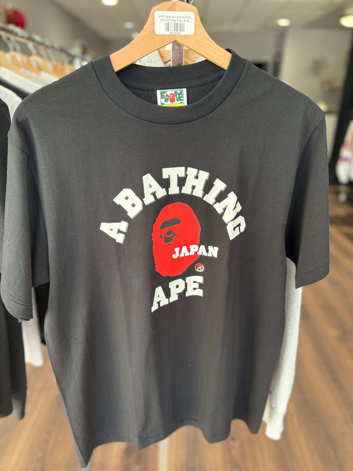 BAPE Japan Souvenir Tee Black