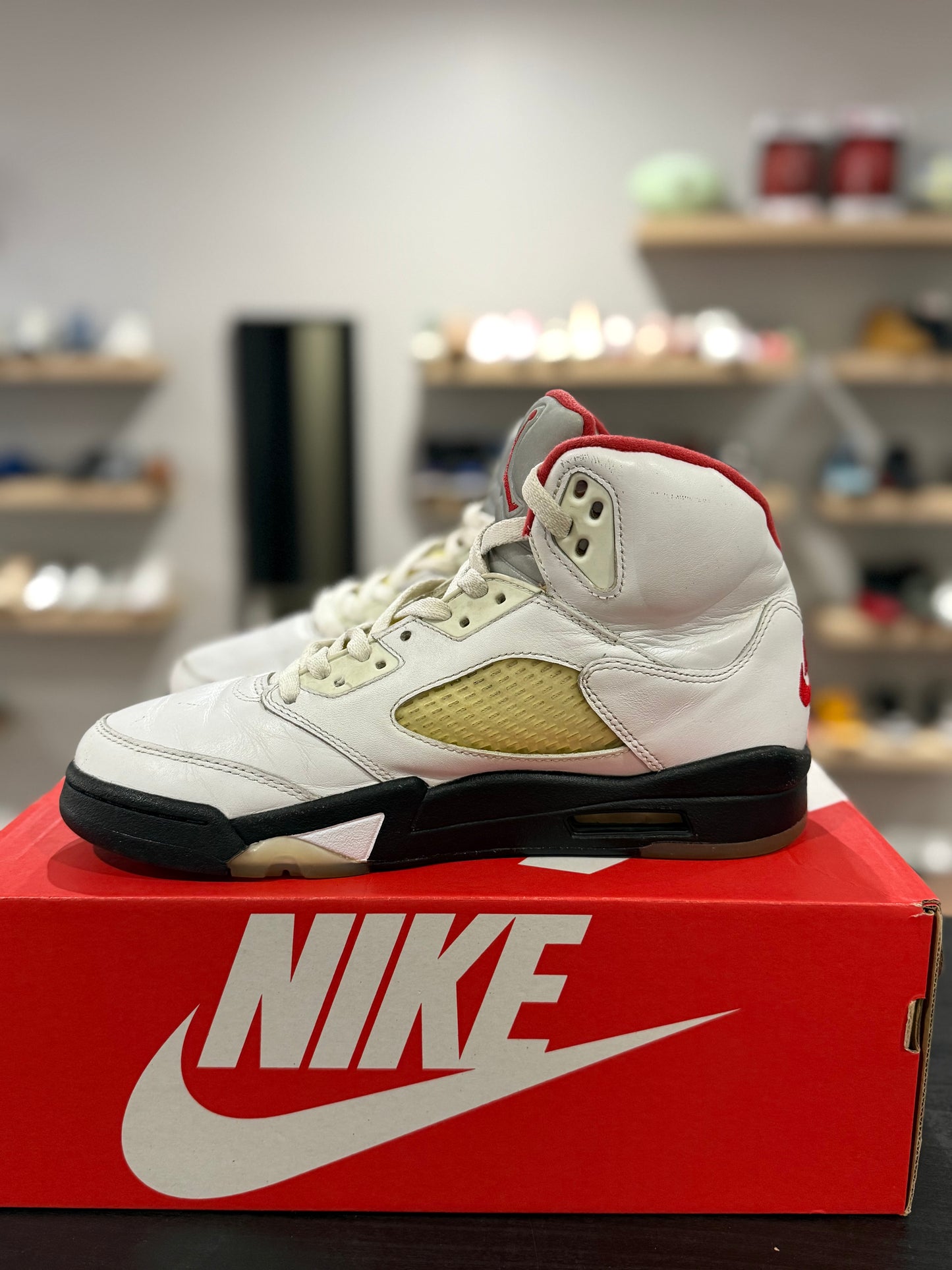 Jordan 5 Fire Red Silver Tounge (Used)