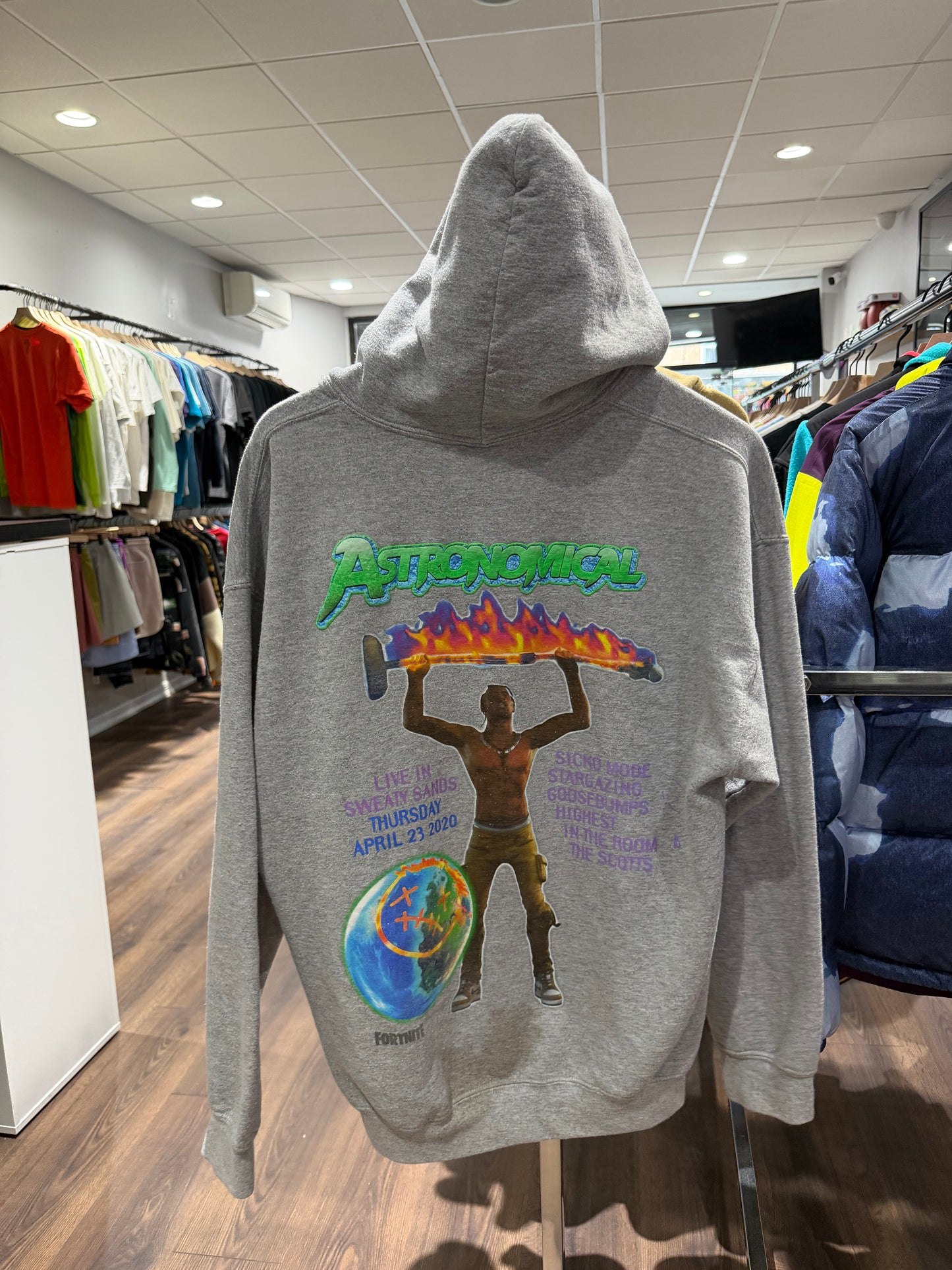 Travis Scott Astronomical Hoodie Grey