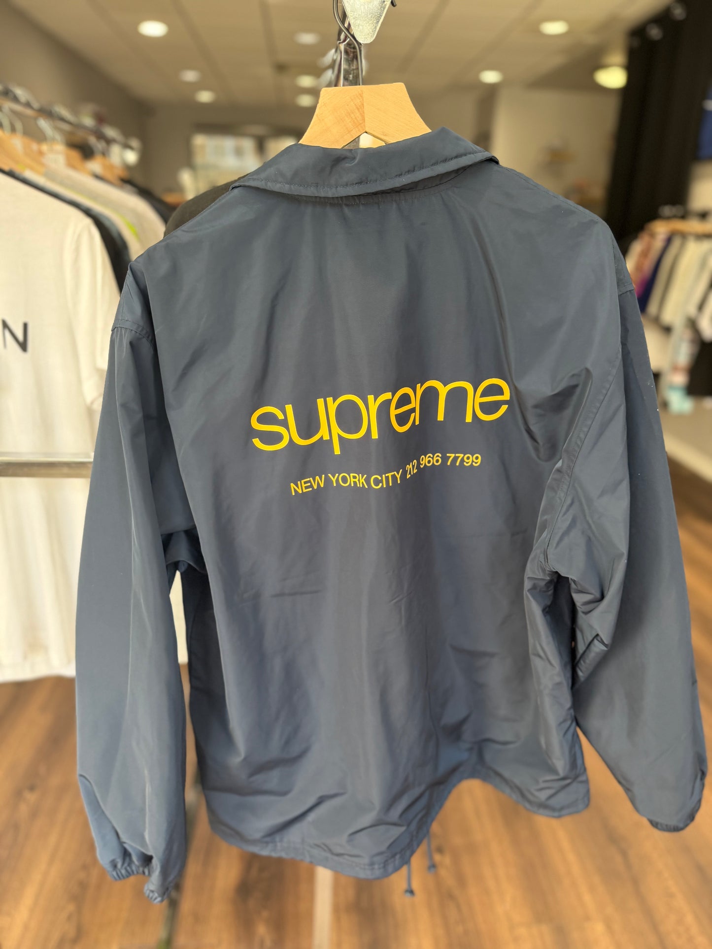 Supreme 212 Navy Raincoat