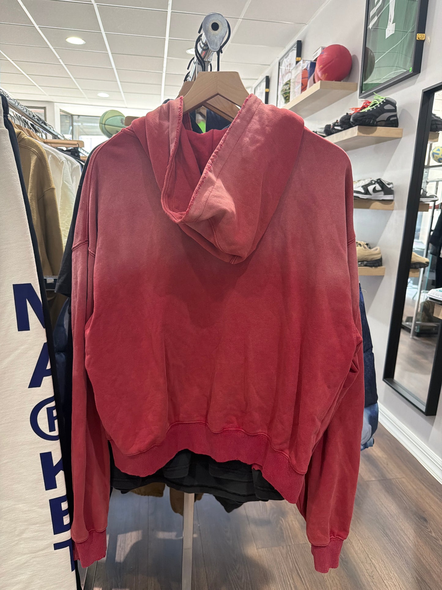 Vale Rockefeller Zip Up Hoodie Red