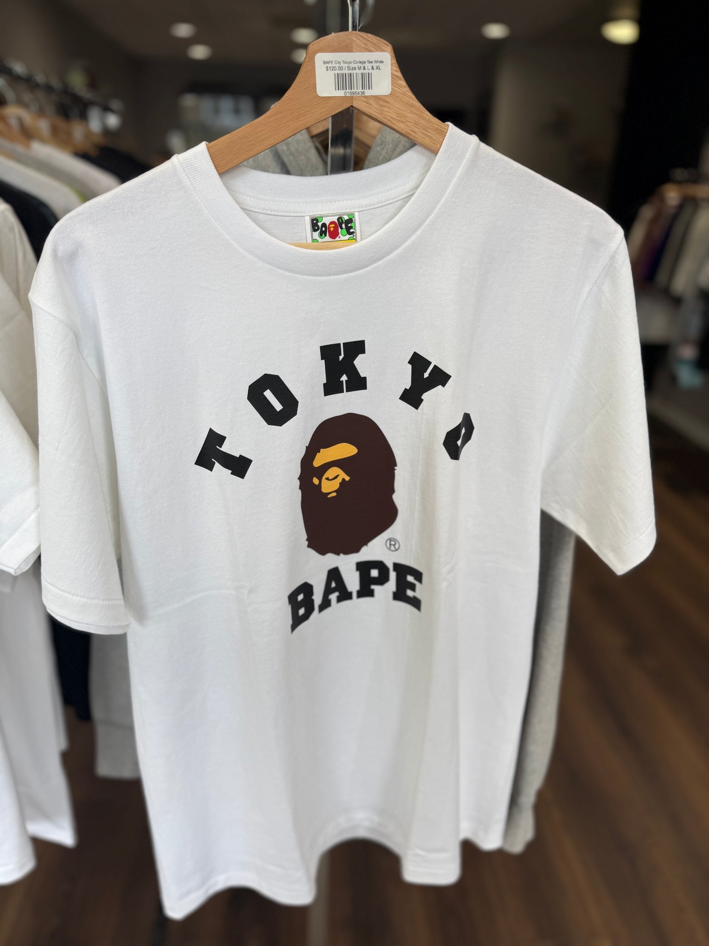 BAPE City Tokyo College Tee White