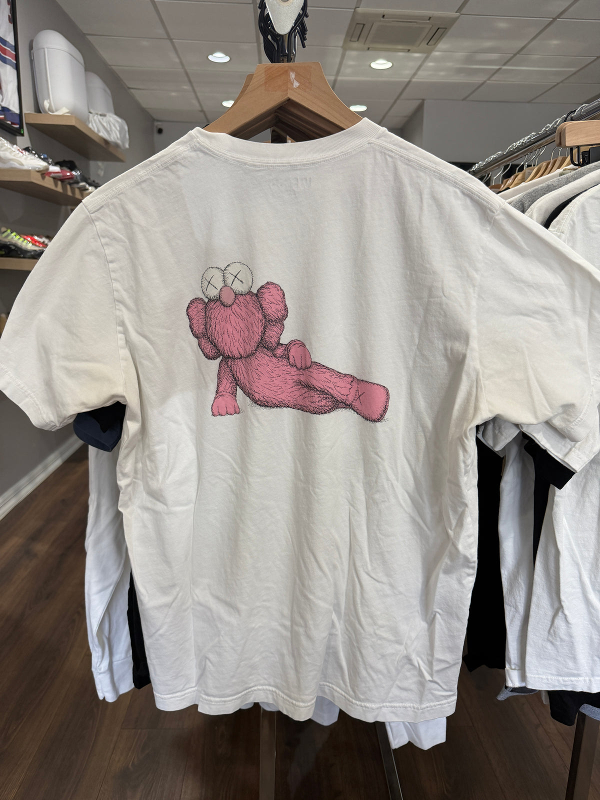 Kaws Uniqlo Pink BFF Tee White