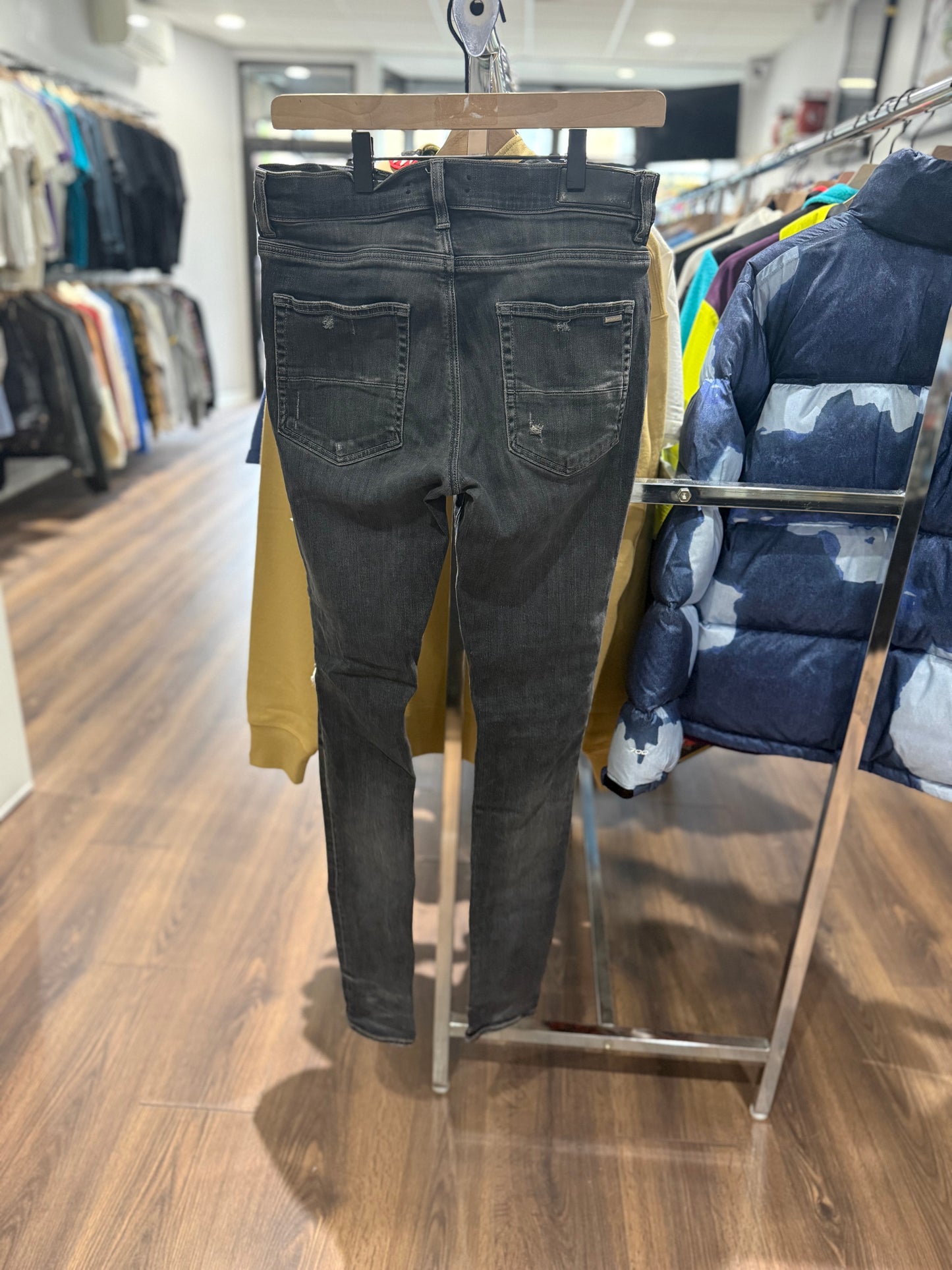 Amiri Black Bandana Jeans