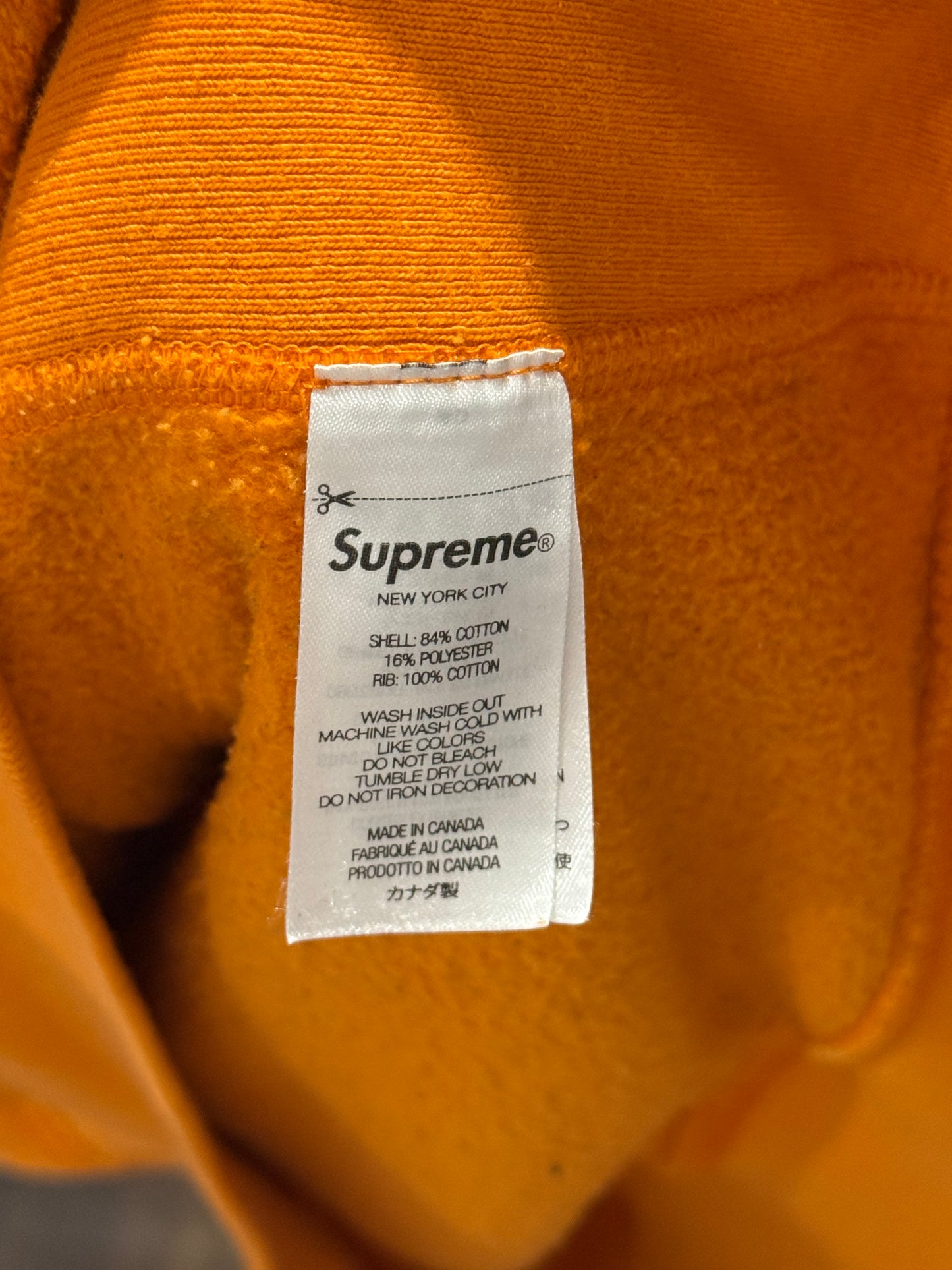 Supreme Motion Logo Hooded Sweatshirt Orange
