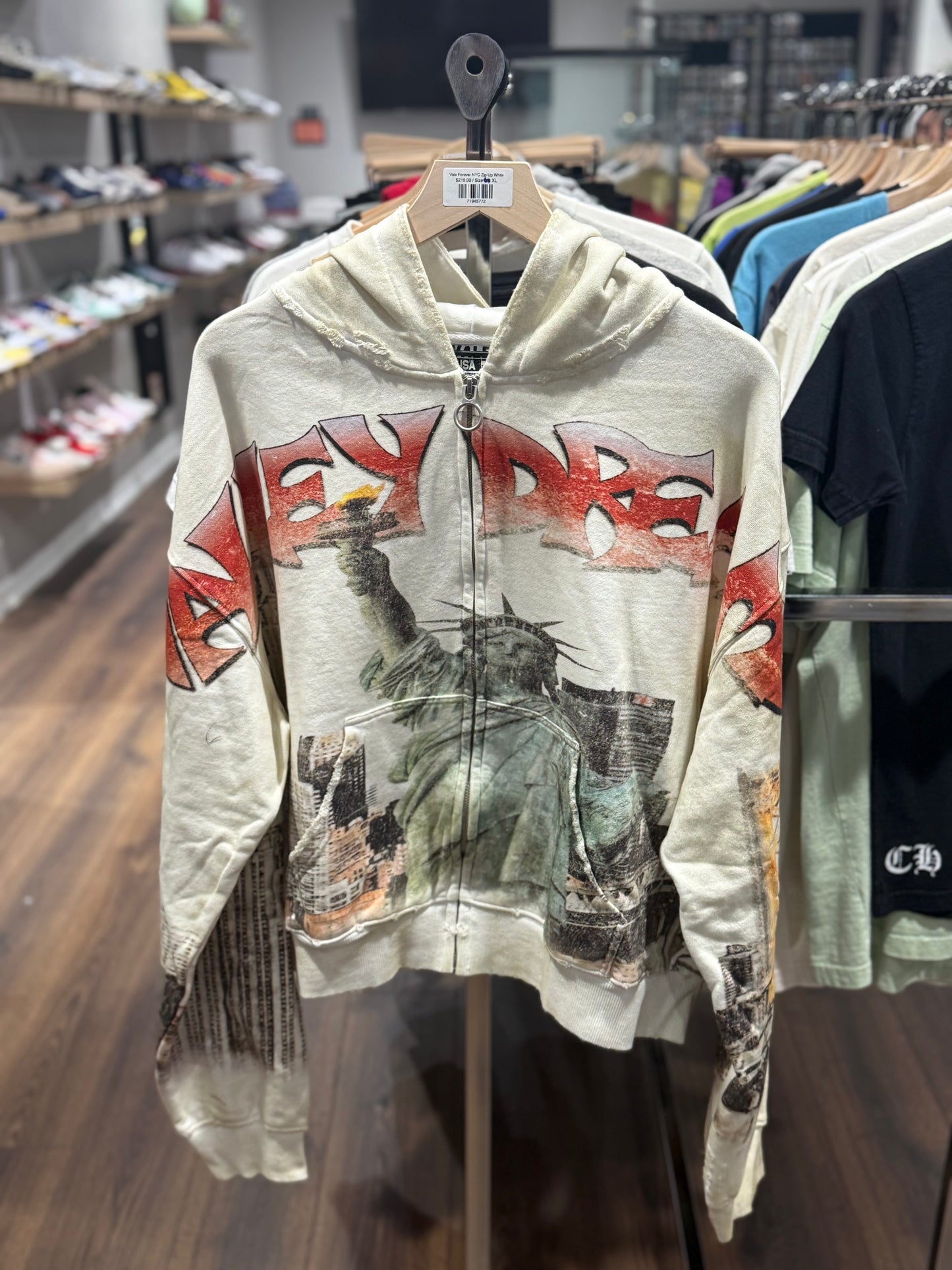 Vale Forever NYC Zip-Up White