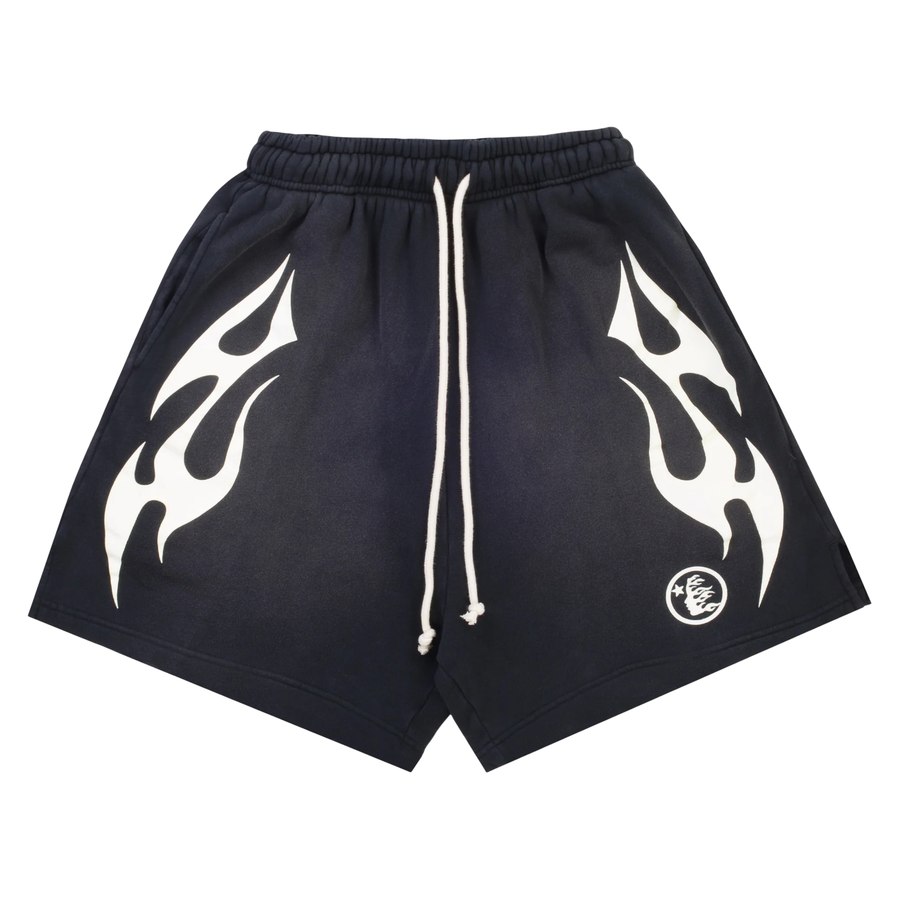 Hellstar Flame Shorts Black