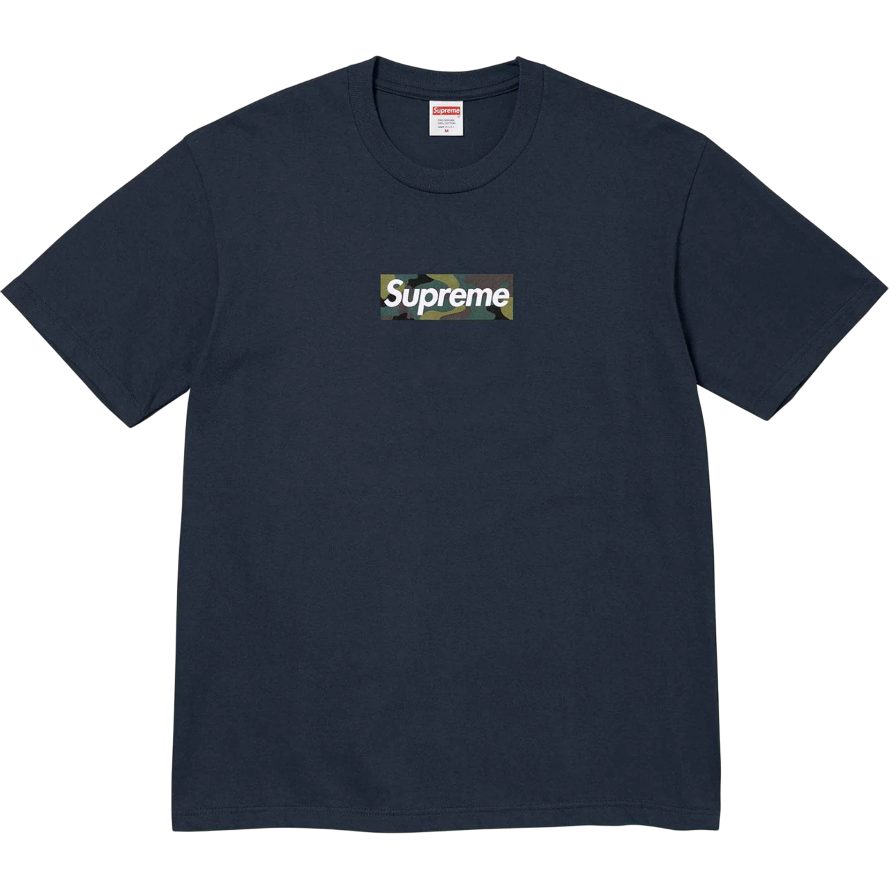 Supreme Camo Box Logo Tee Navy