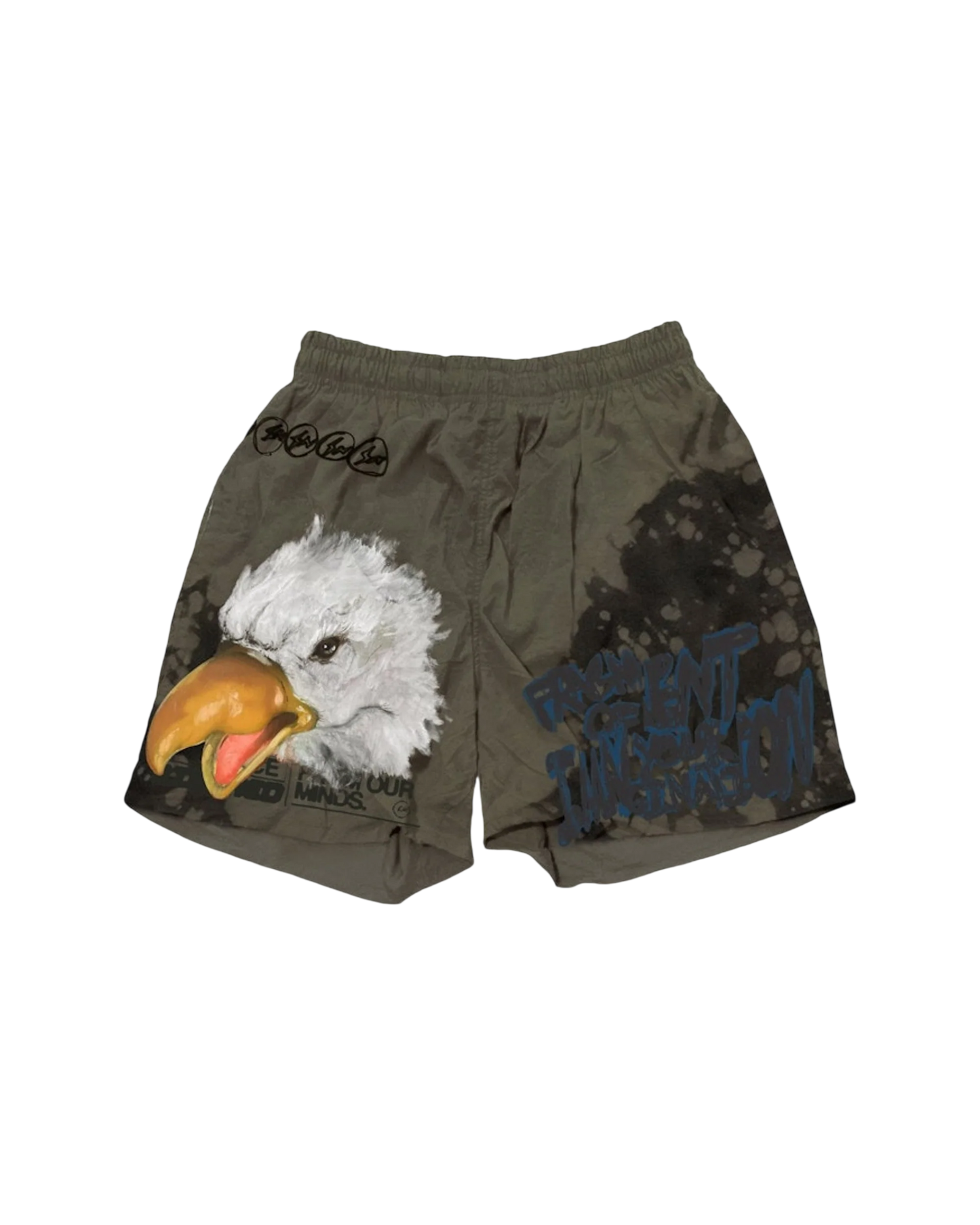 Cactus Jack Fragment Eagle Shorts Olive