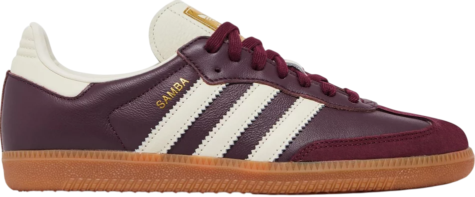 Maroon Gold Metallic Samba