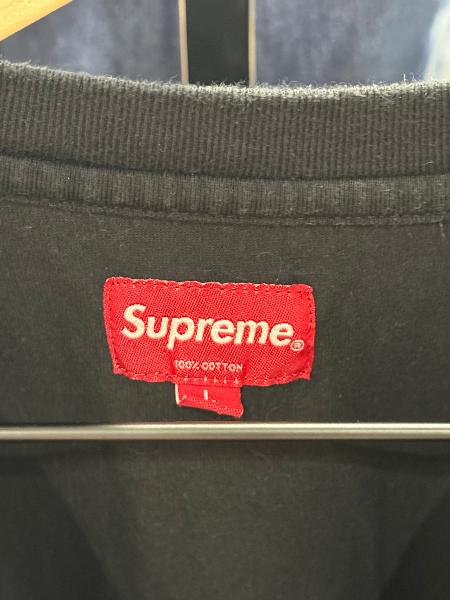Supreme Flags Embroidered L/S Tee Black