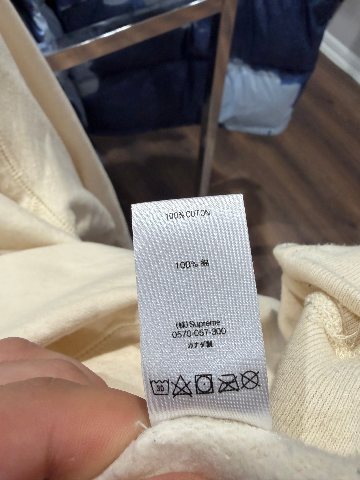 Supreme Box Logo Natural Crewneck