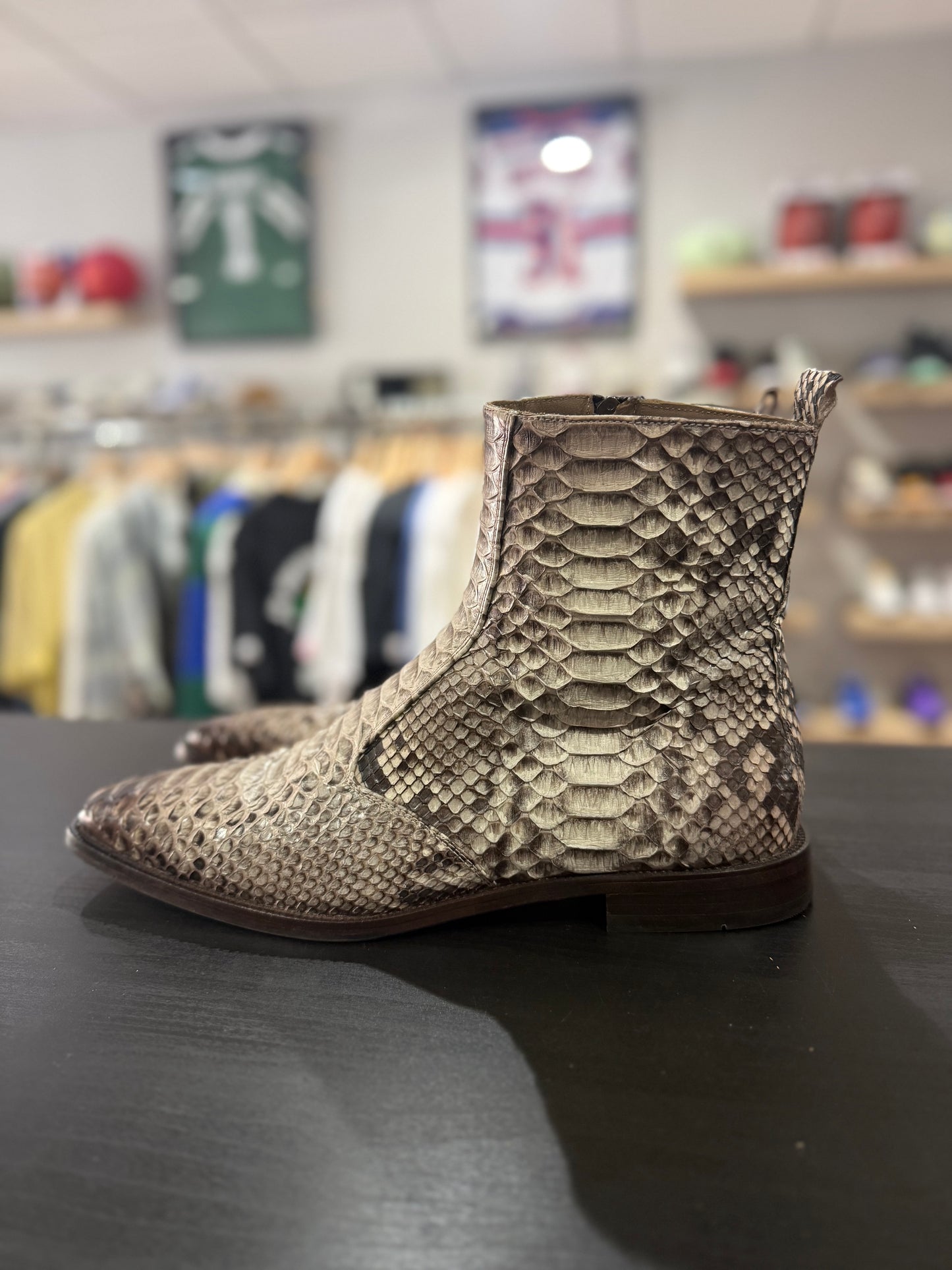 Vinci Natural Python Leather Boot