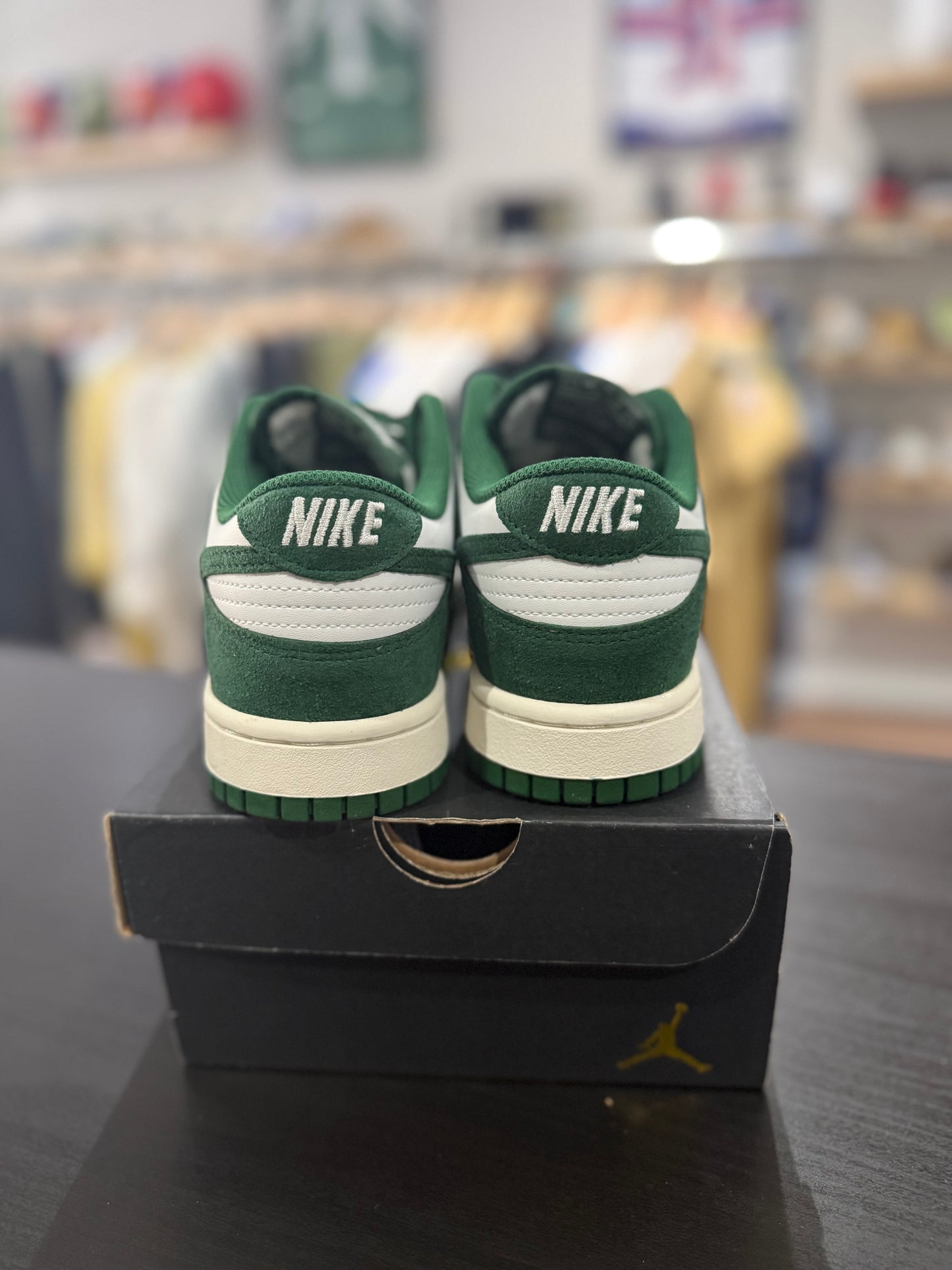 Dunk Low Gorge Green Gold Swoosh