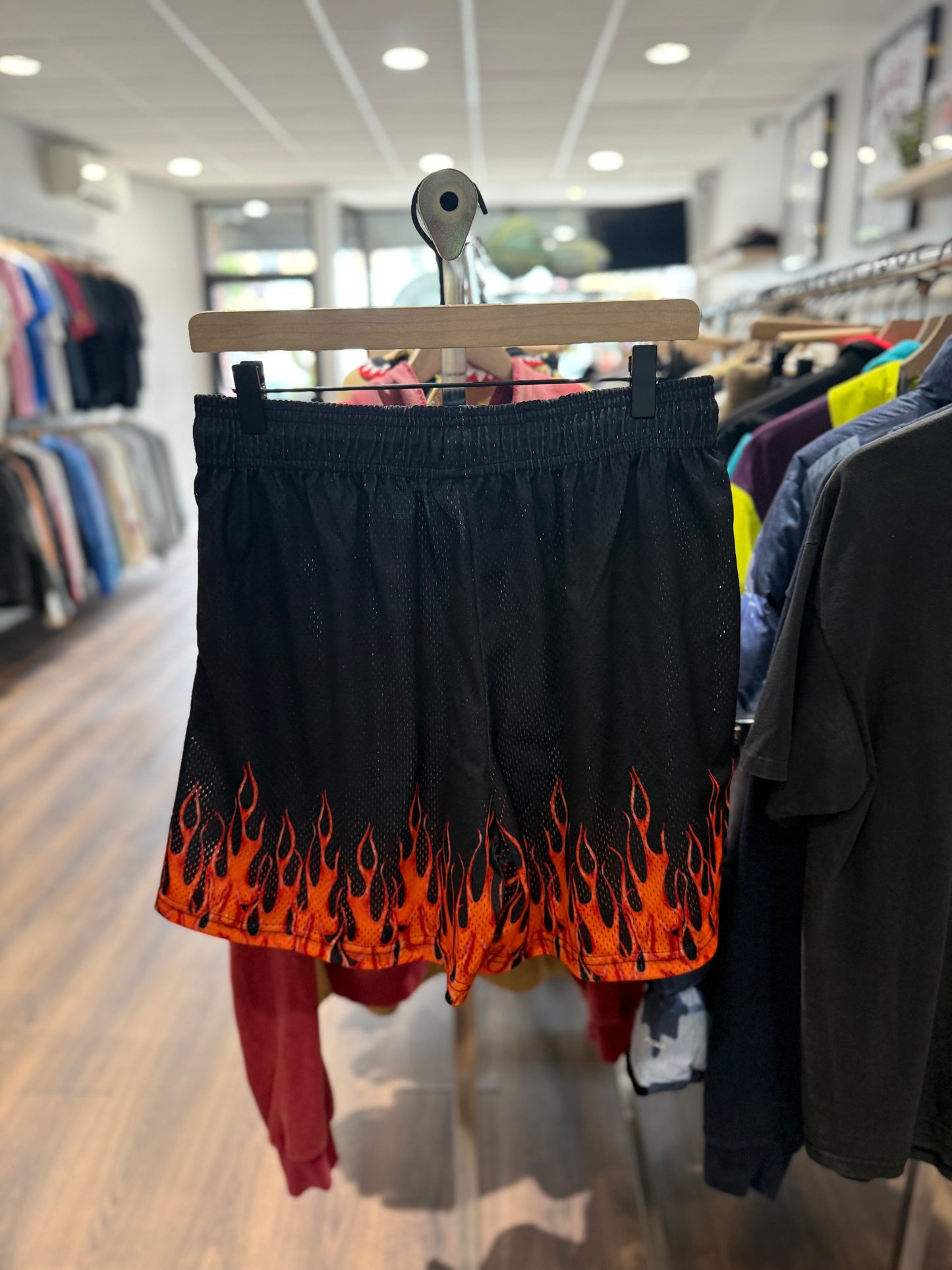 EE Burning Flames Shorts Black