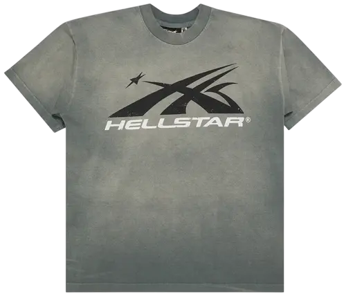 Hellstar Gel Sport Logo T-shirt Grey