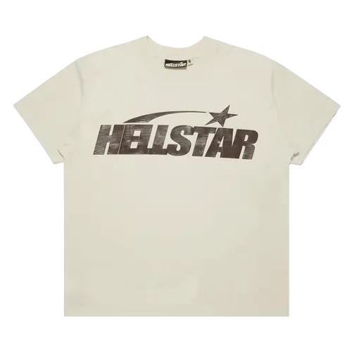 Hellstar Classic Tee White Brown
