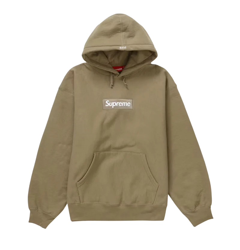 Supreme Box Logo Hoodie Sand