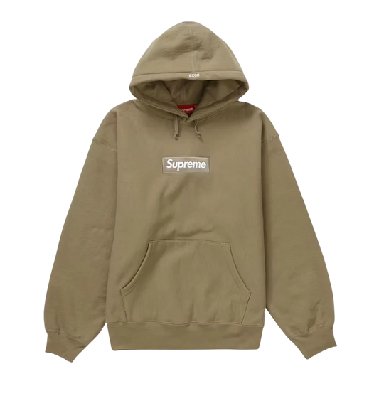 Supreme Box Logo Hoodie Sand