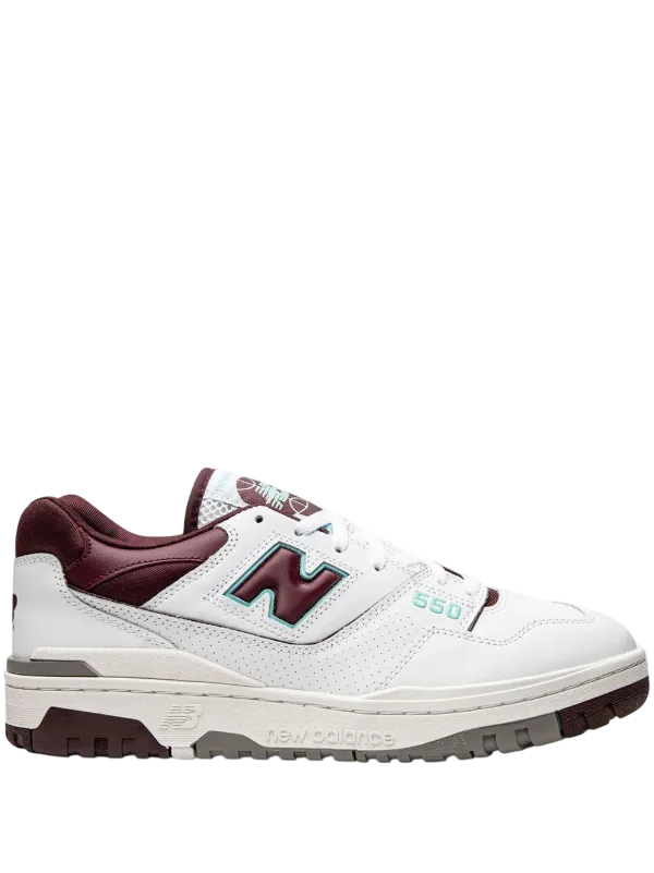 Burgundy Cyan New Balance 550
