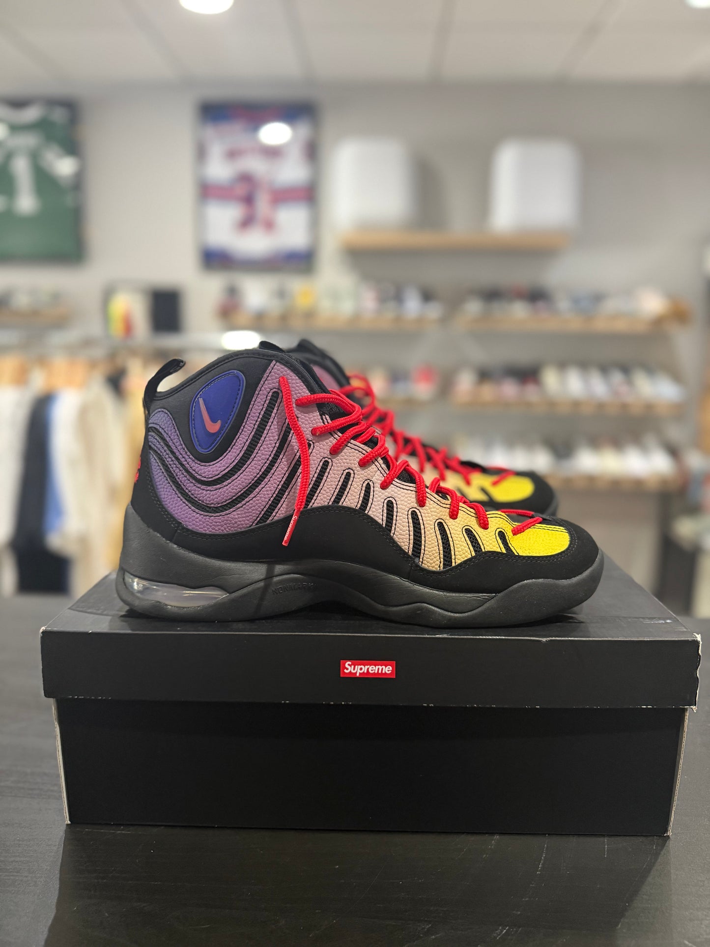 Supreme x  Air Bakin Black Gradient