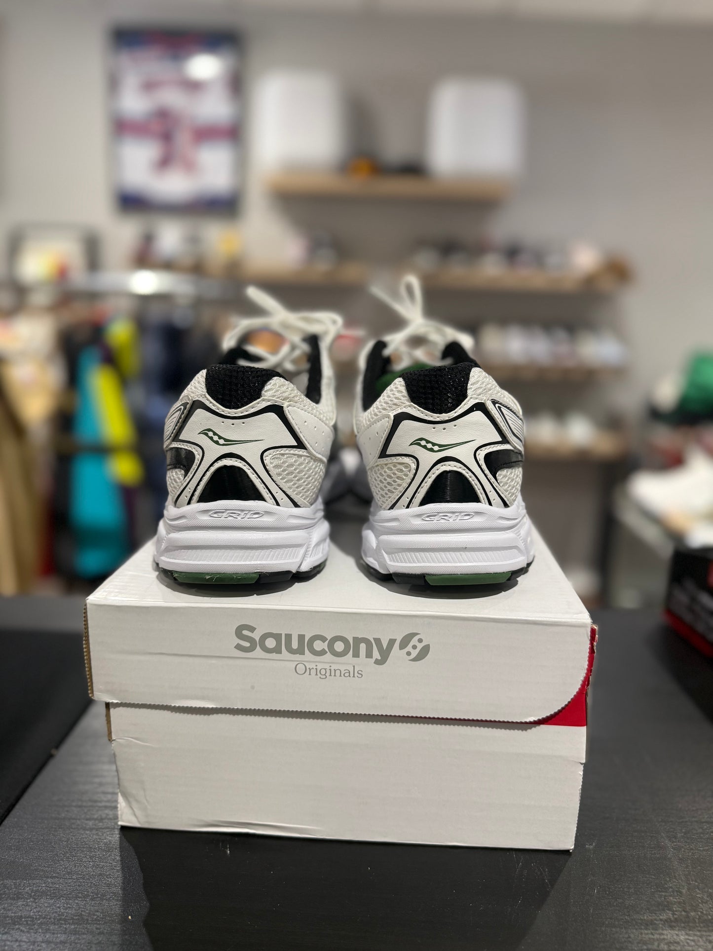 Saucony Ride Millennium White Green Black