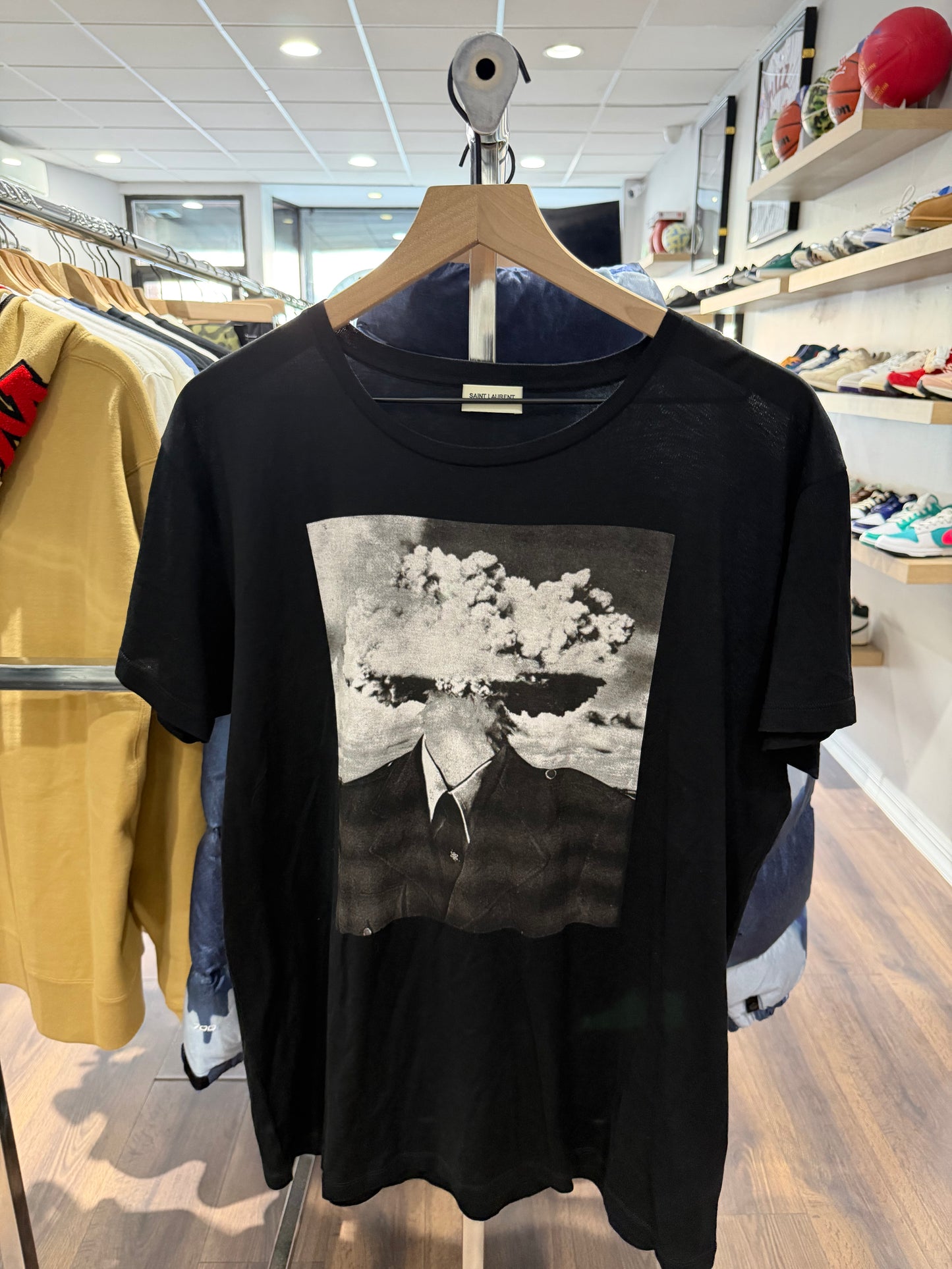 Saint Laurent Explosion Tee Black
