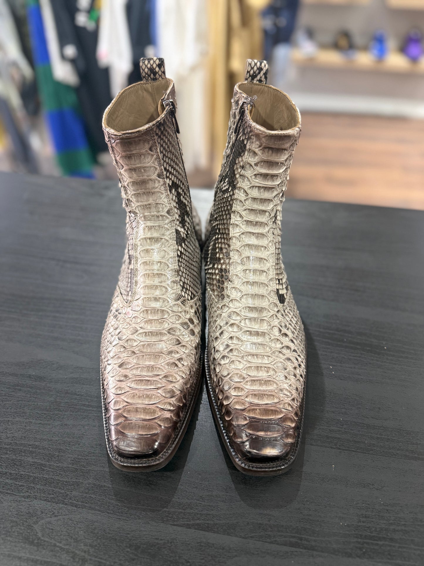 Vinci Natural Python Leather Boot