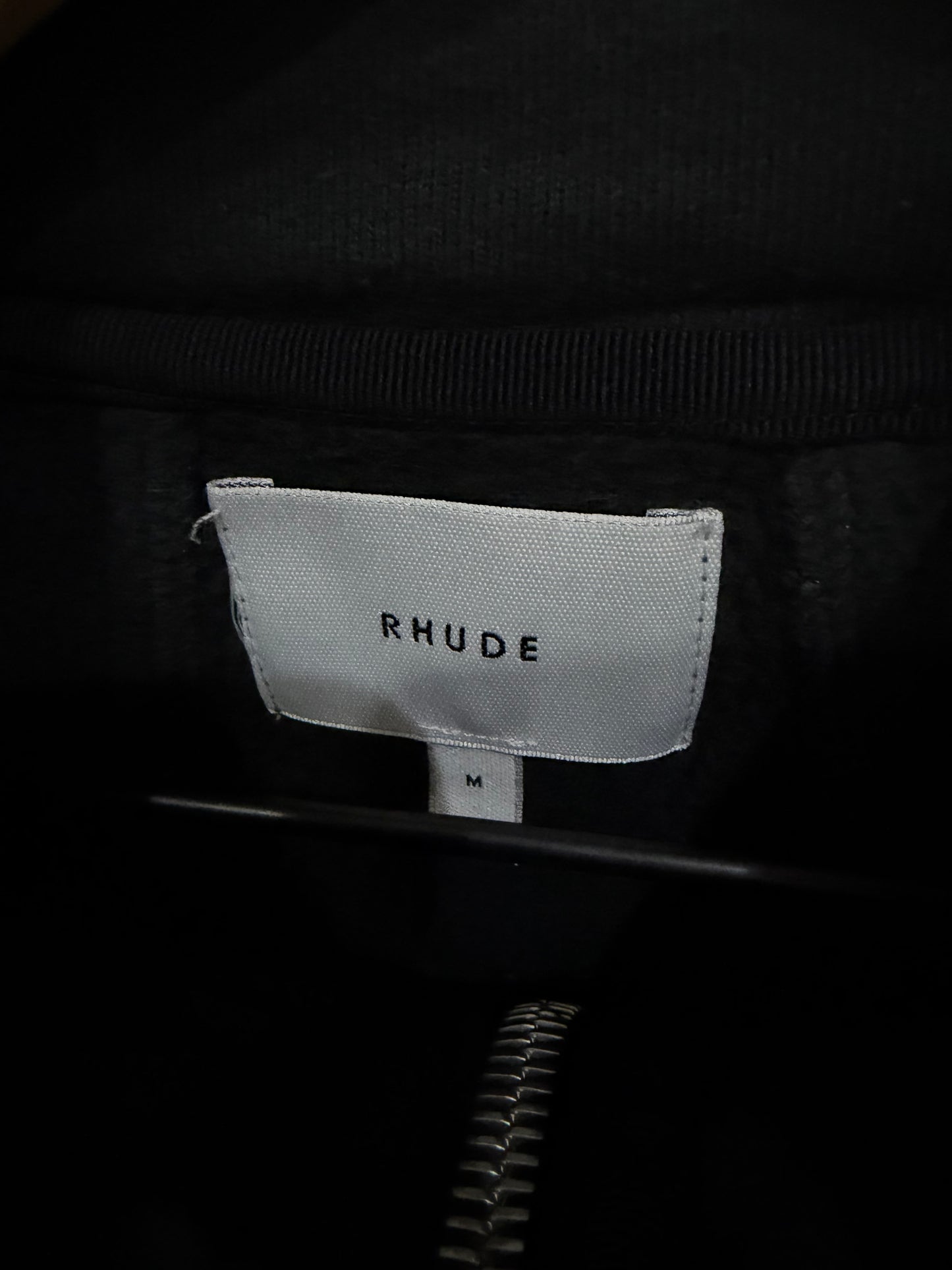 Rhude Quarter-Zip Sweater Black