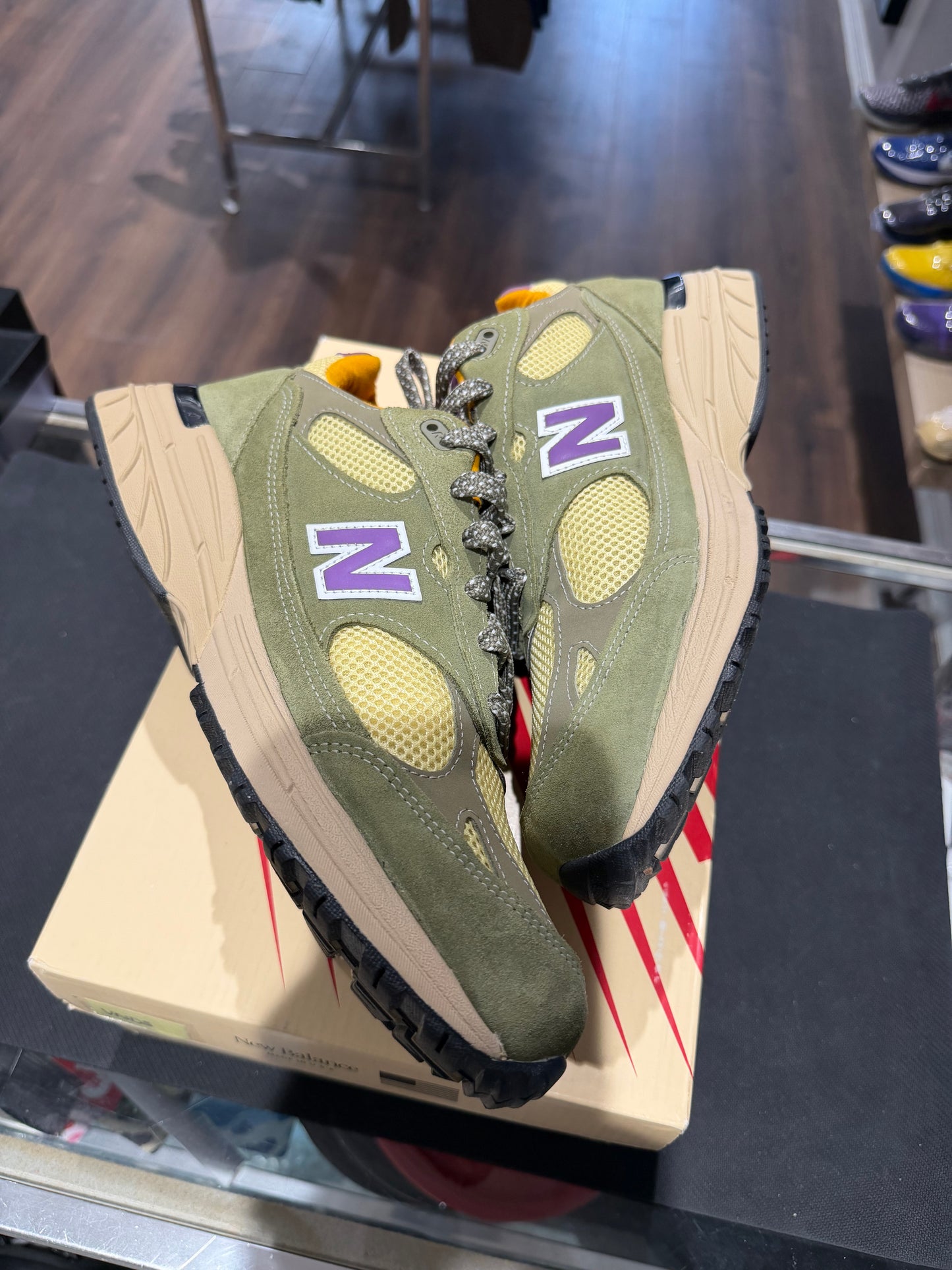 New Balance 993 MiUSA Teddy Santis Olive Leaf Maize
