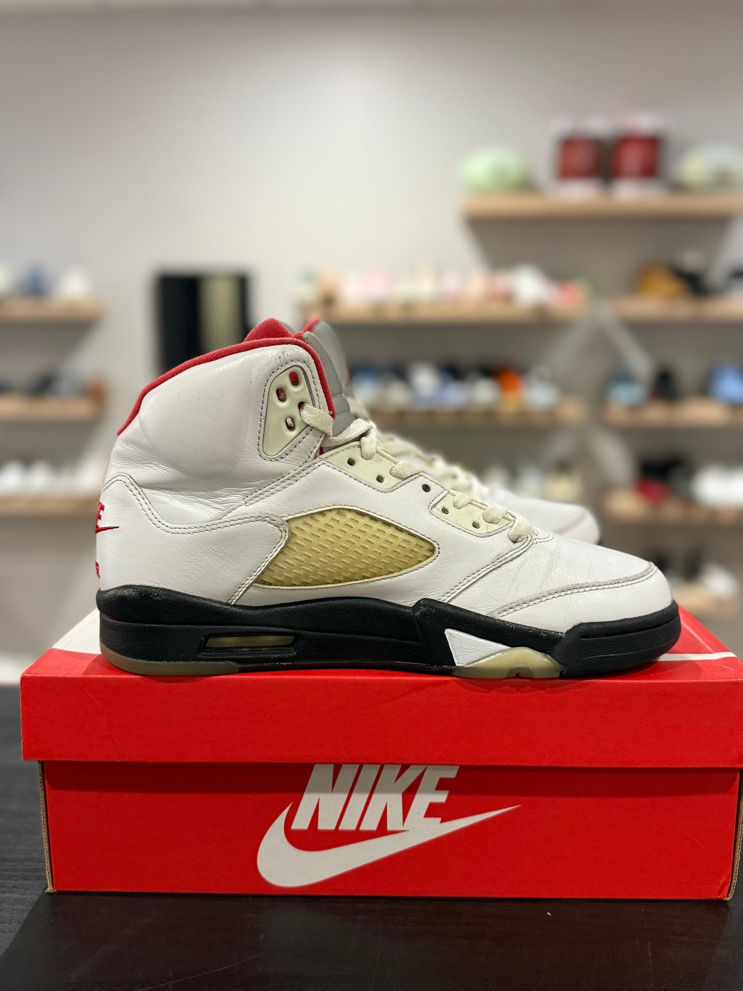 Jordan 5 Fire Red Silver Tounge (Used)