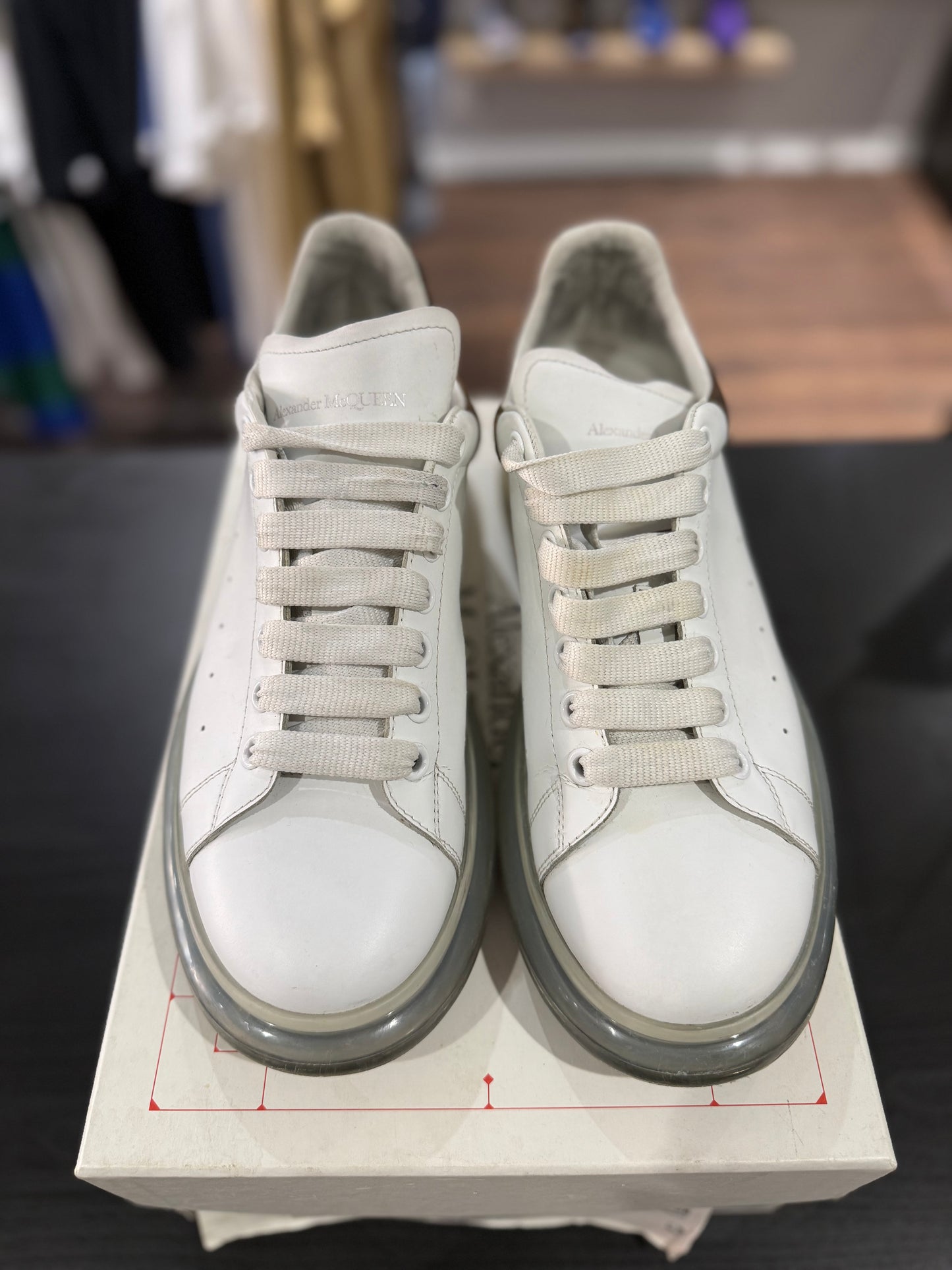 Alexander McQueen Oversized Snakeskin Sneaker
