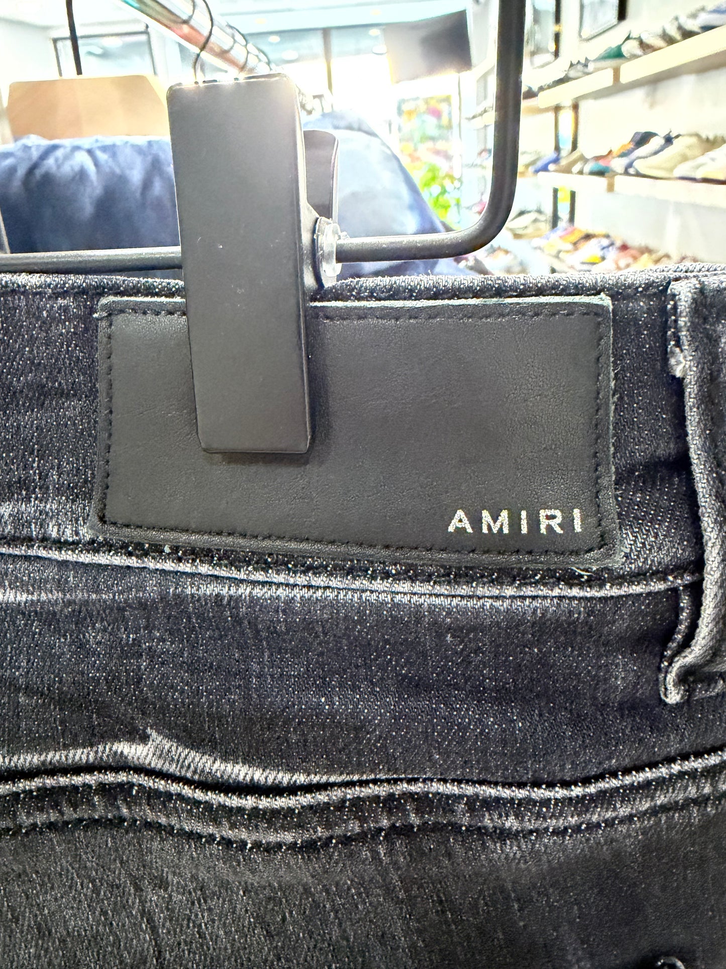 Amiri Jeans Distressed Gray
