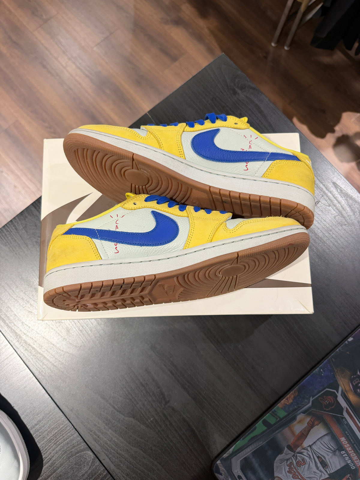 Travis Scott Jordan 1 Canary Yellow