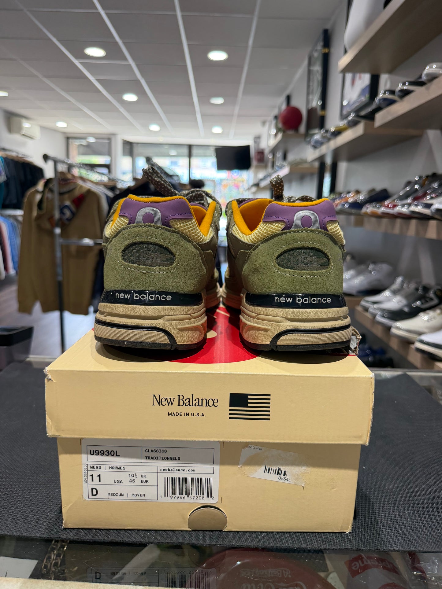 New Balance 993 MiUSA Teddy Santis Olive Leaf Maize