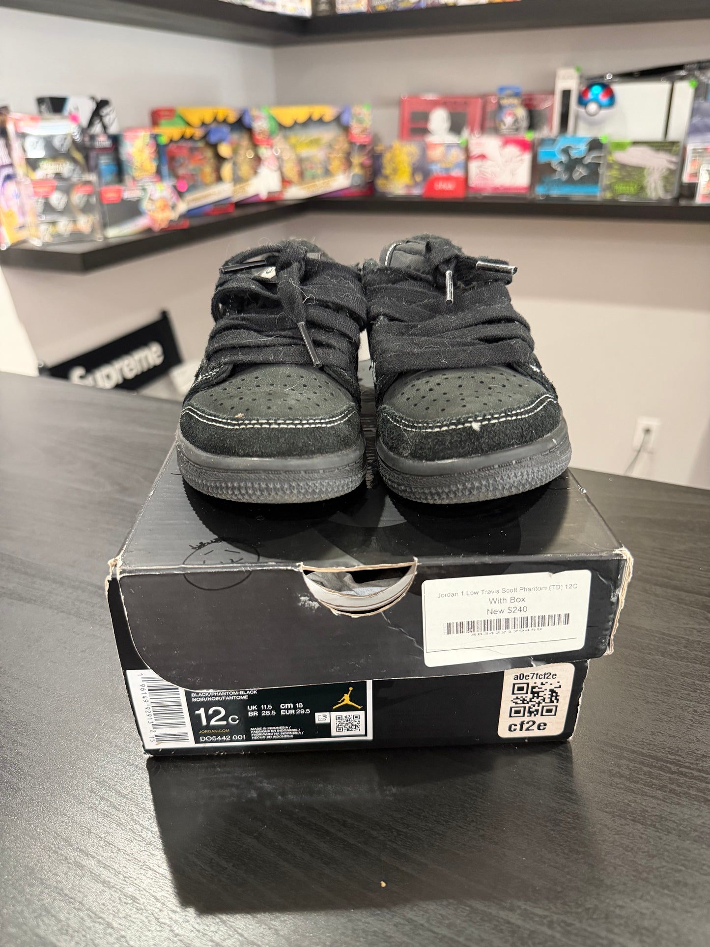 Jordan 1 Low Travis Scott Black Phantom (Ps)
