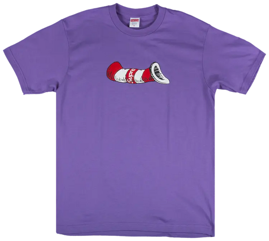 Supreme Cat in the Hat Tee Purple
